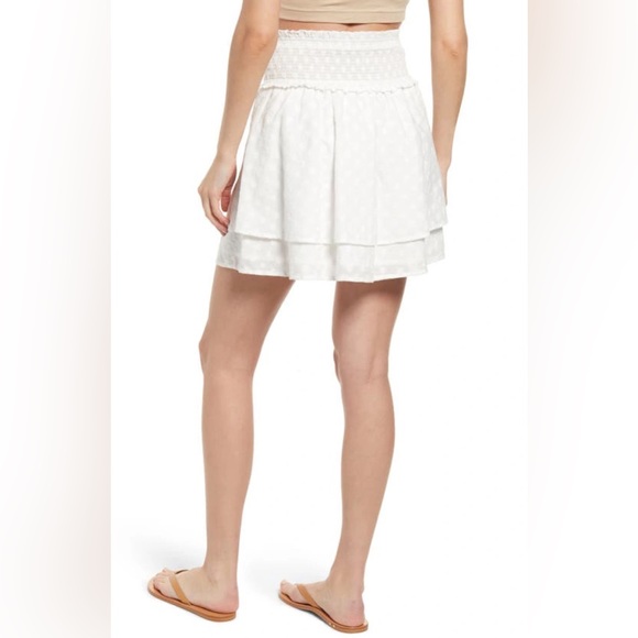 RAILS Addison Skirt in White Embroidered Daisies - Picture 5 of 11